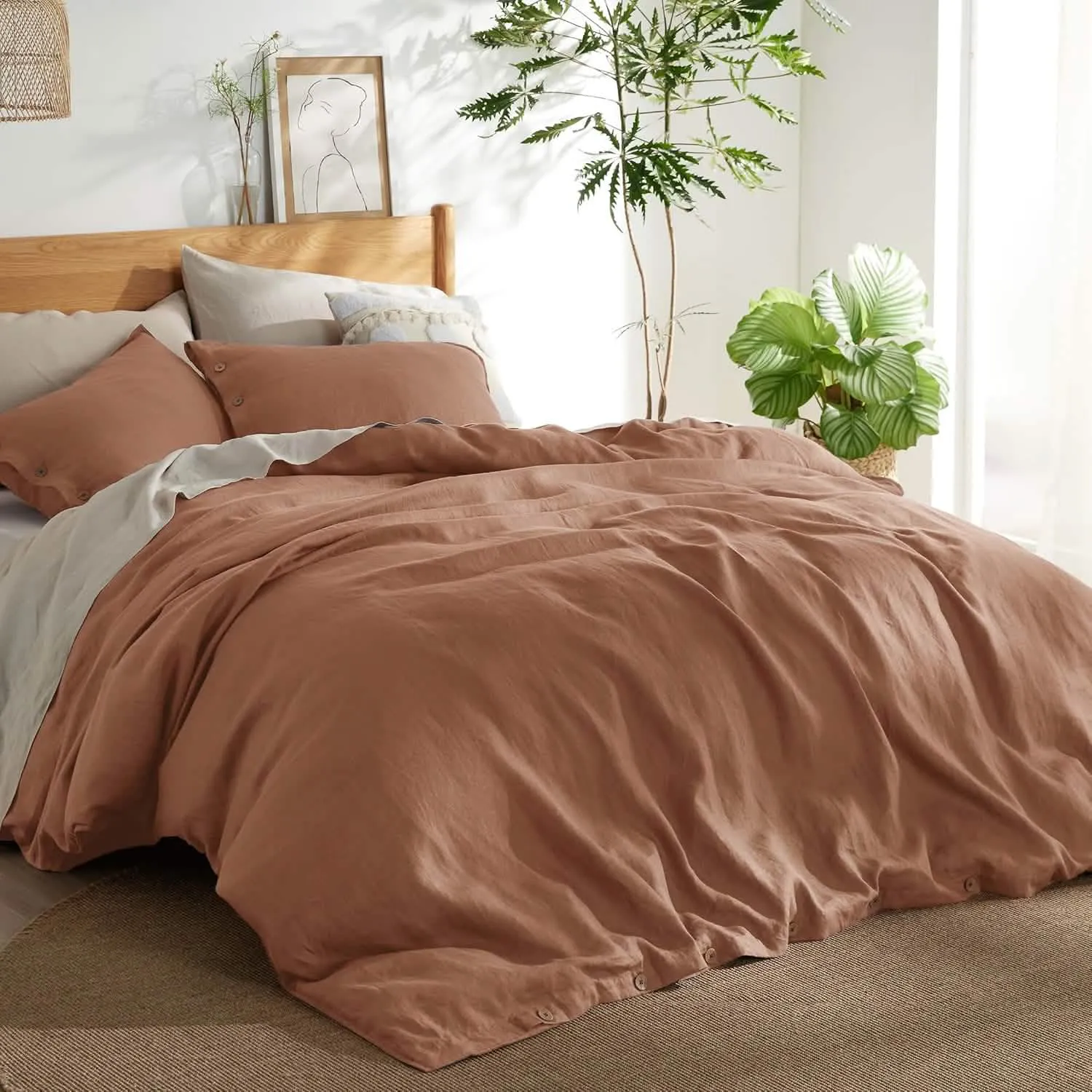 Linen Cotton Duvet Cover Set