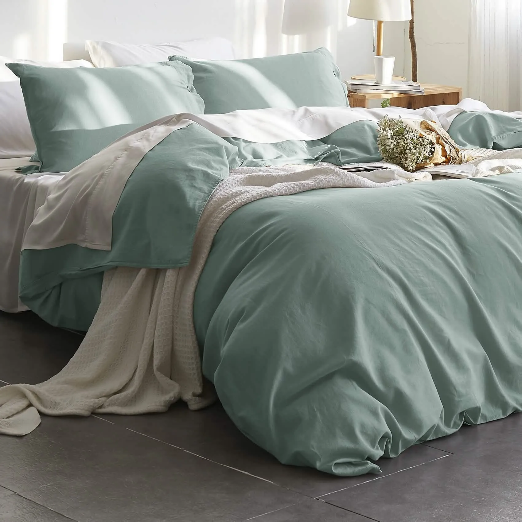 Linen Cotton Duvet Cover Set