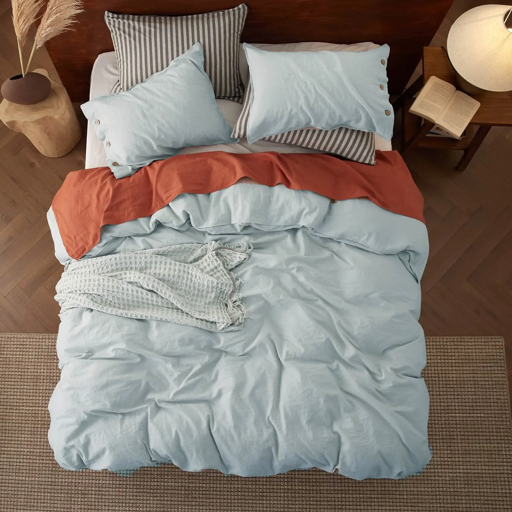 Linen Cotton Duvet Cover Set