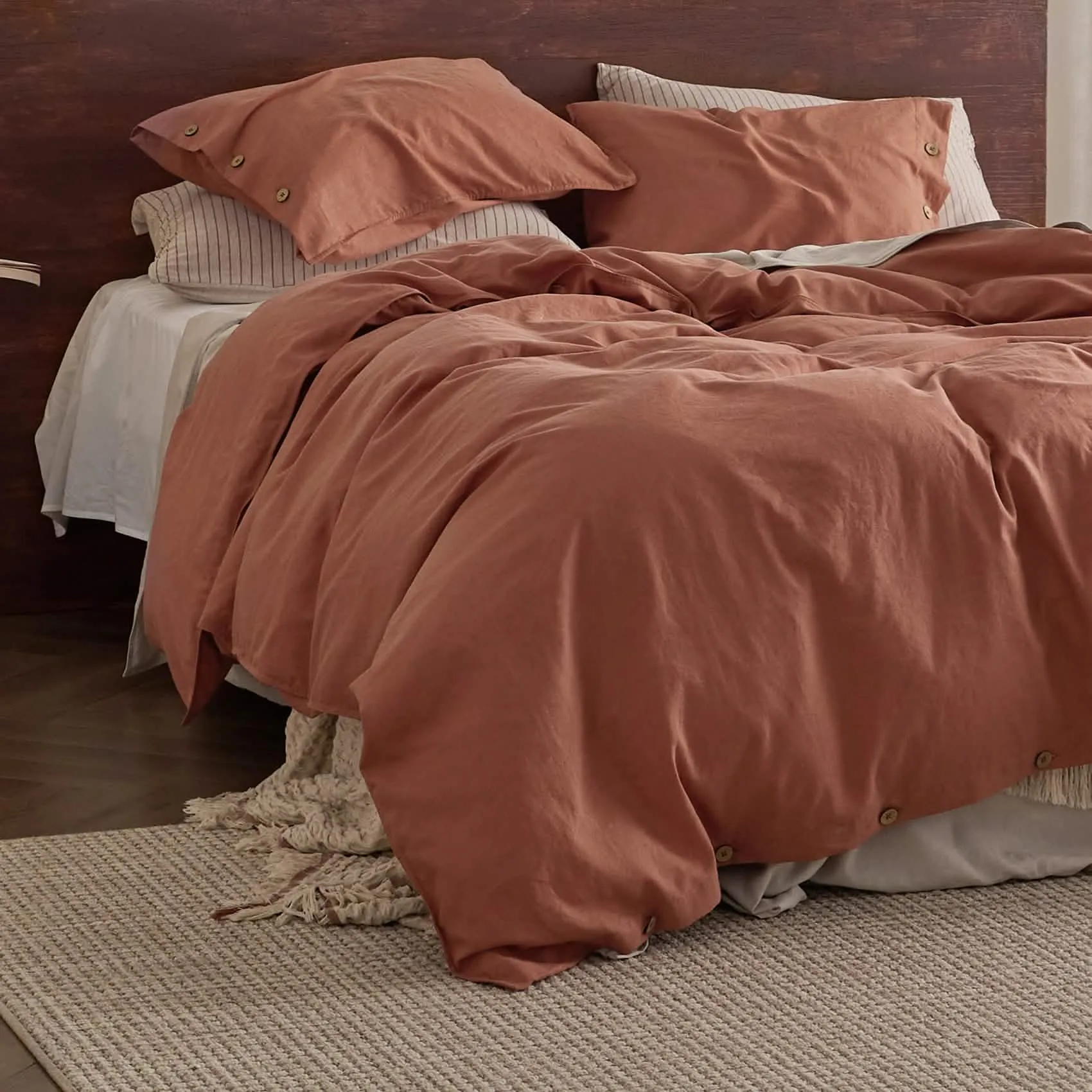 Linen Cotton Duvet Cover Set