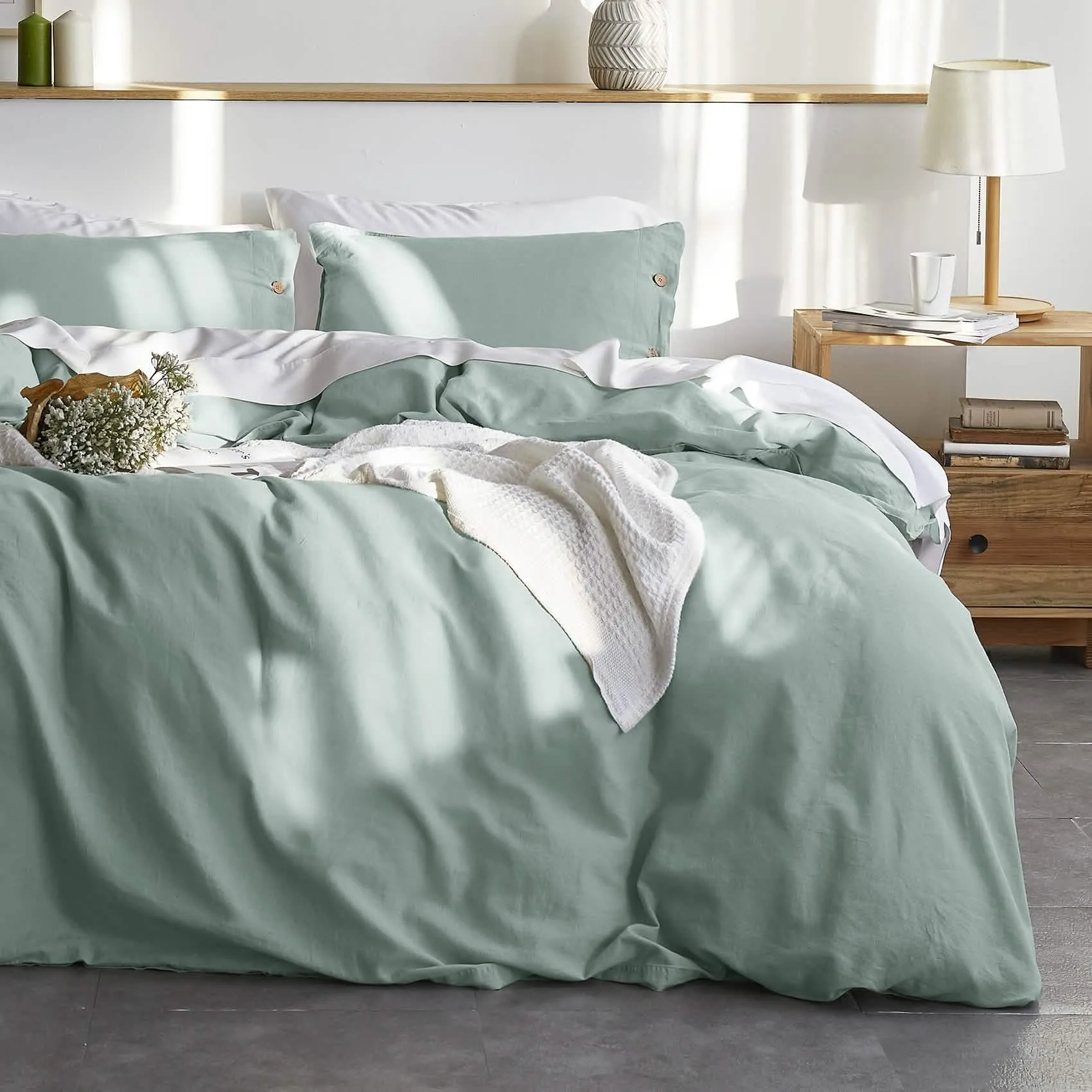 Linen Cotton Duvet Cover Set