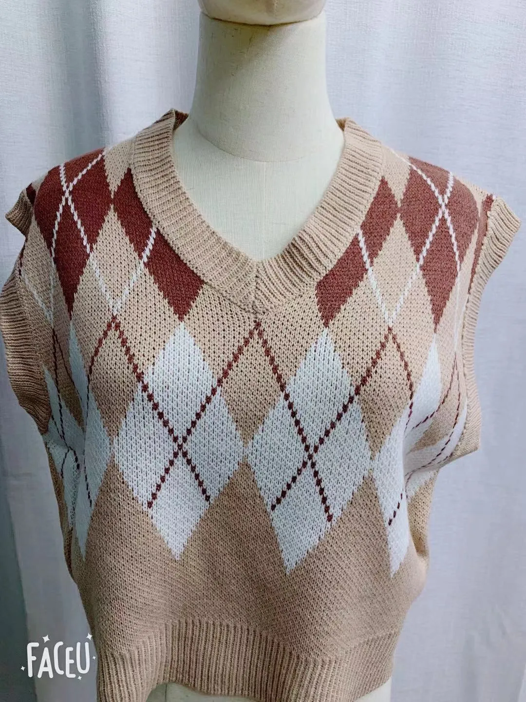 Loose Knitting Wool Oversize Sweater Vest