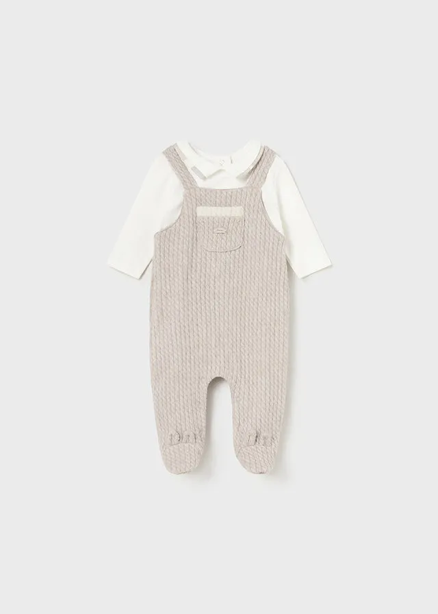 Mayoral 2615 066 - Walnut Dungaree Set