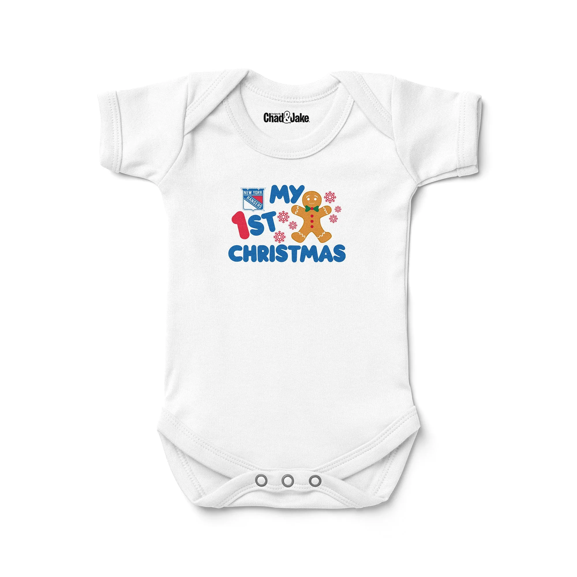 New York Rangers "My First Christmas Gingerbread" Bodysuit