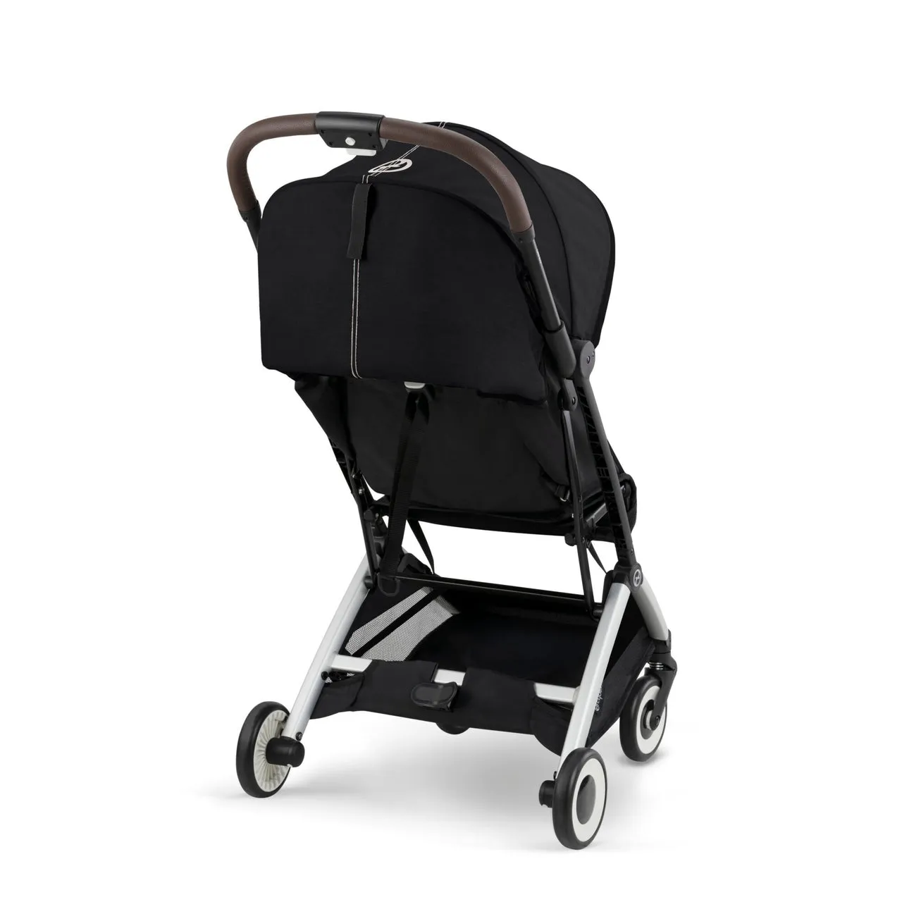 ORFEO Compact Stroller - Silver Frame   Moon Black Seat (Floor Model)