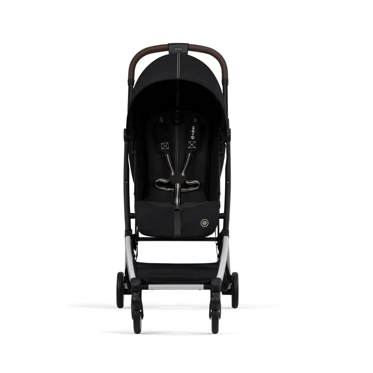 ORFEO Compact Stroller - Silver Frame   Moon Black Seat (Floor Model)