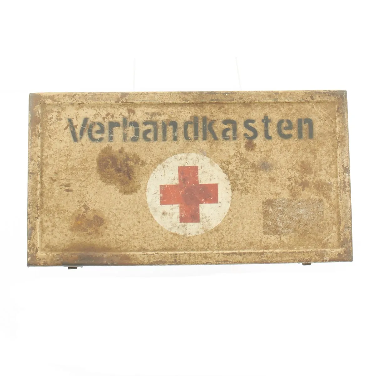 Original German WWII DAK Afrika Korps Verbandkasten Medic First Aid Steel Chest