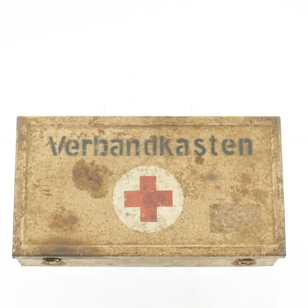 Original German WWII DAK Afrika Korps Verbandkasten Medic First Aid Steel Chest