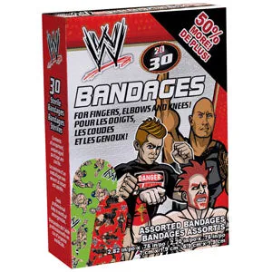 Ouchies WE-6053-C WWE Adhesive Bandages, Box of 20