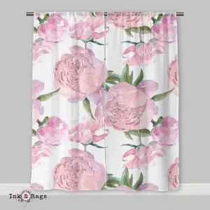 Pink Peony Curtains