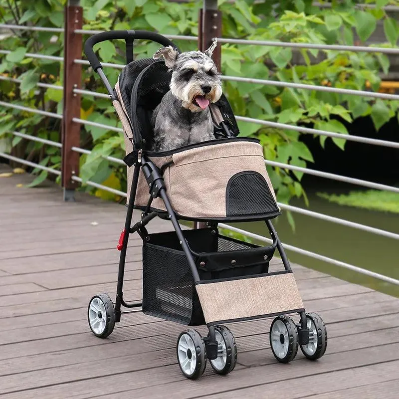 Premium Pet Strollers 360 Rotation Wheel