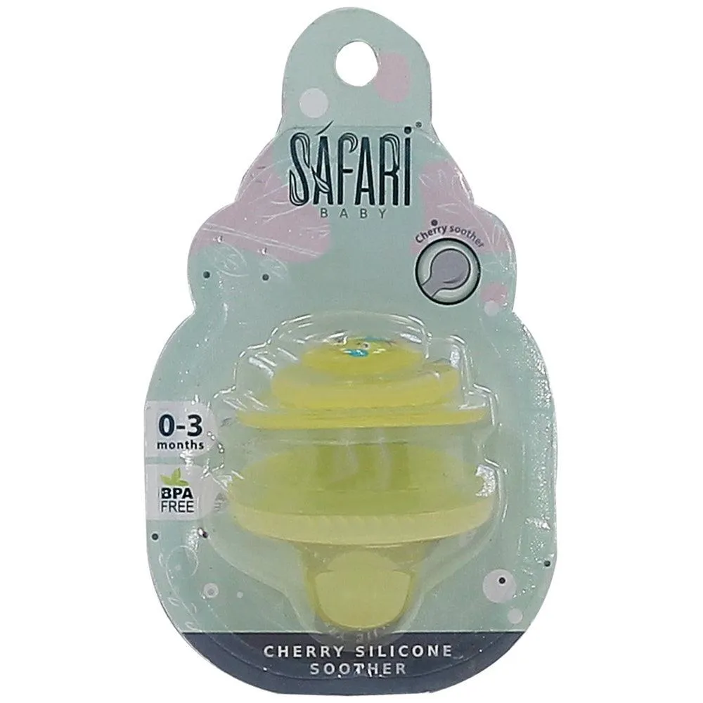 Safari Baby Cherry Silicone Soothers 0-3 Months