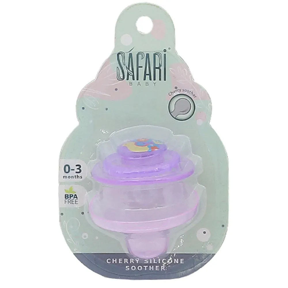 Safari Baby Cherry Silicone Soothers 0-3 Months