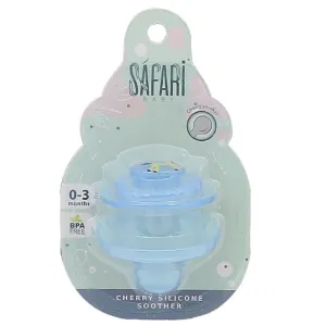 Safari Baby Cherry Silicone Soothers 0-3 Months