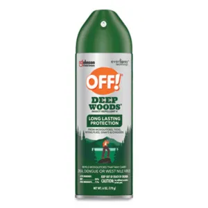 SC JOHNSON SJN334689 Deep Woods Insect Repellent, 6 oz Aerosol Spray, Carton of 12