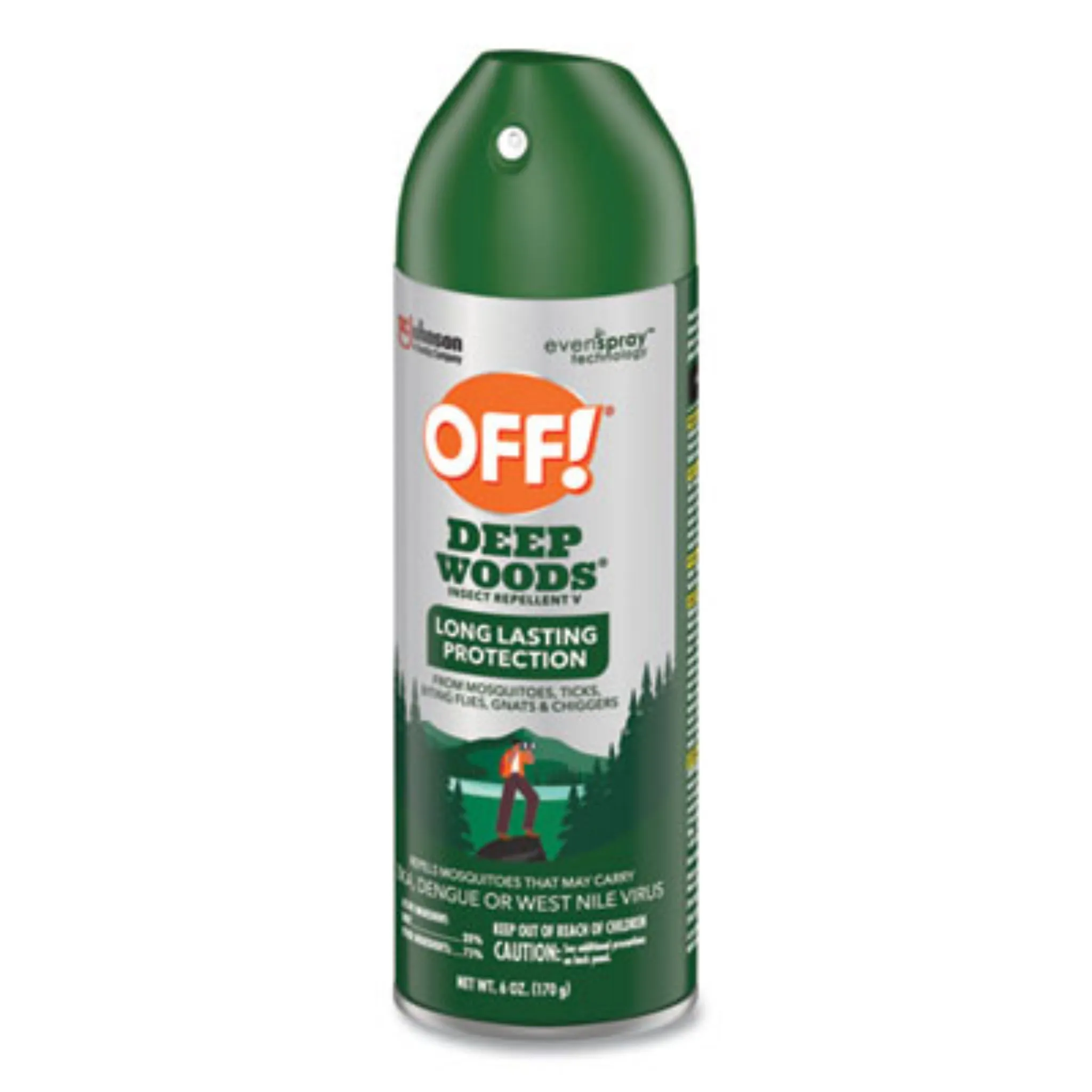 SC JOHNSON SJN334689 Deep Woods Insect Repellent, 6 oz Aerosol Spray, Carton of 12