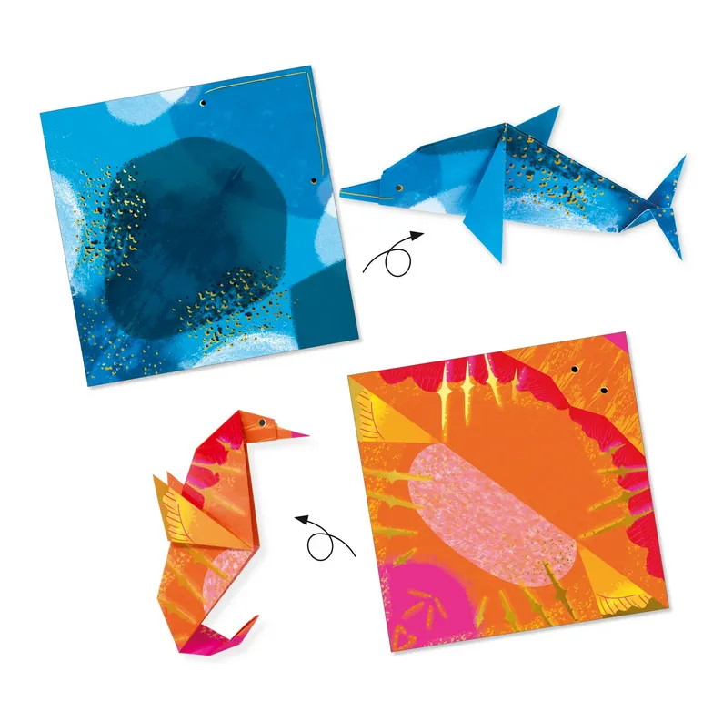 Sea Creatures Origami Kit