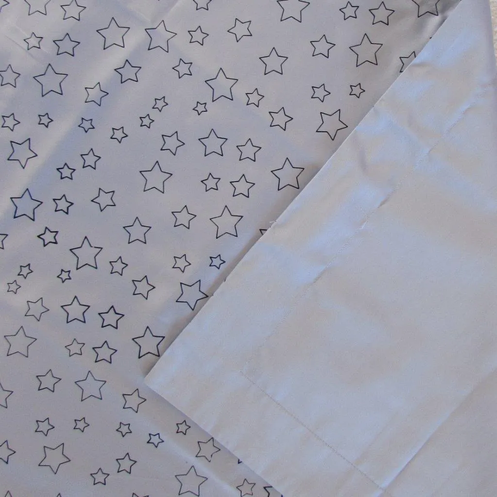 Simple Luxury Quilt Set in Silver Dawn Star Design