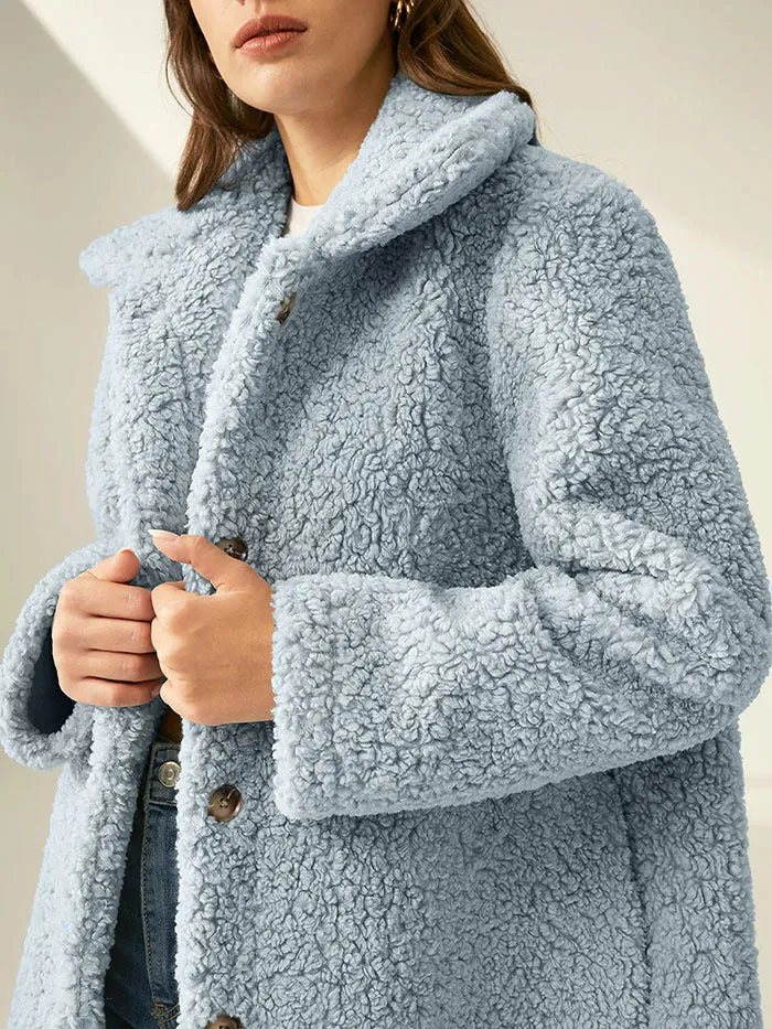 Single-breasted Woolen Coat - Outerwear