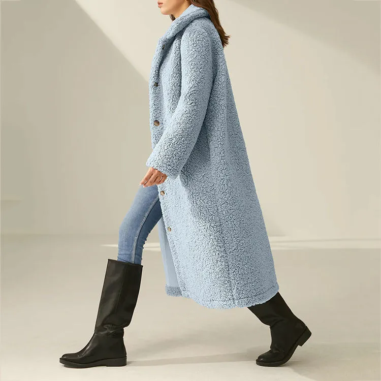 Single-breasted Woolen Coat - Outerwear