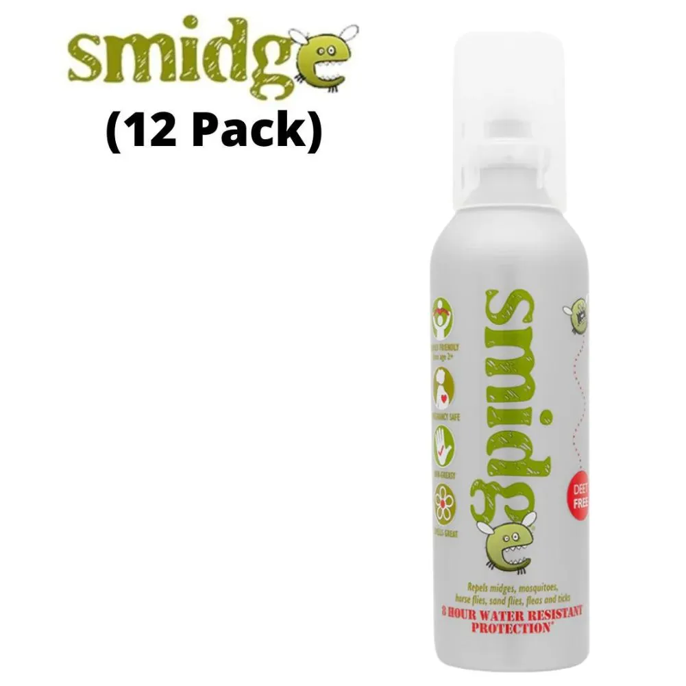 Smidge Midge and Insect Repellent Spray - 12 Pack