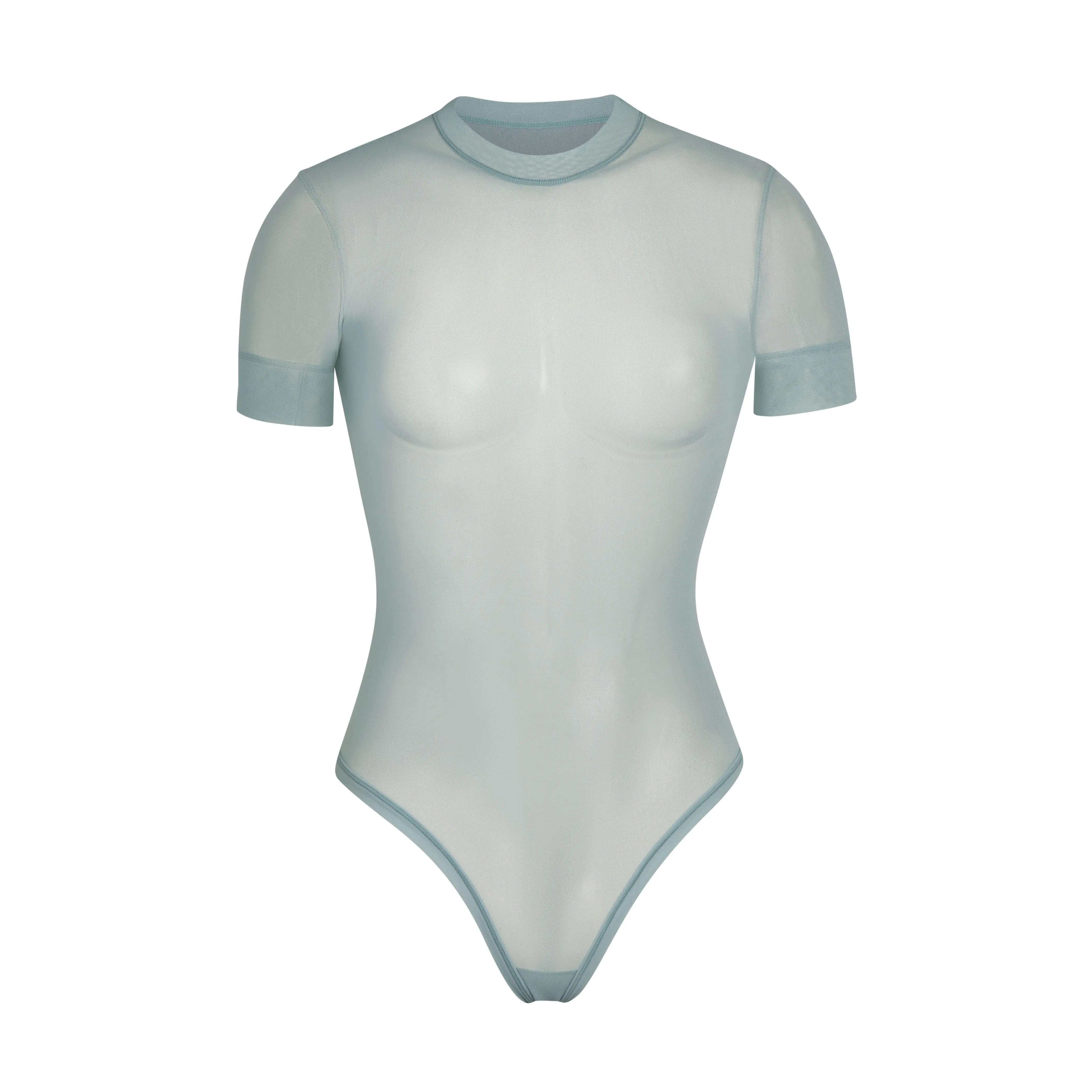 SUMMER MESH T-SHIRT BODYSUIT | SKY