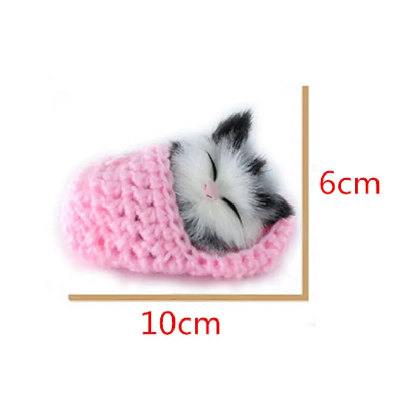 Super Cute Simulation Sounding Shoe Kittens Cats Plush Toys Kids Appease Doll Christmas Birthday Gifts