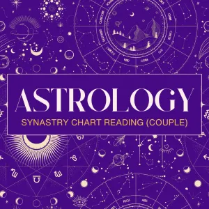 Synastry Chart Reading (Couples Reading)- Tropical House System (1hour 30min)