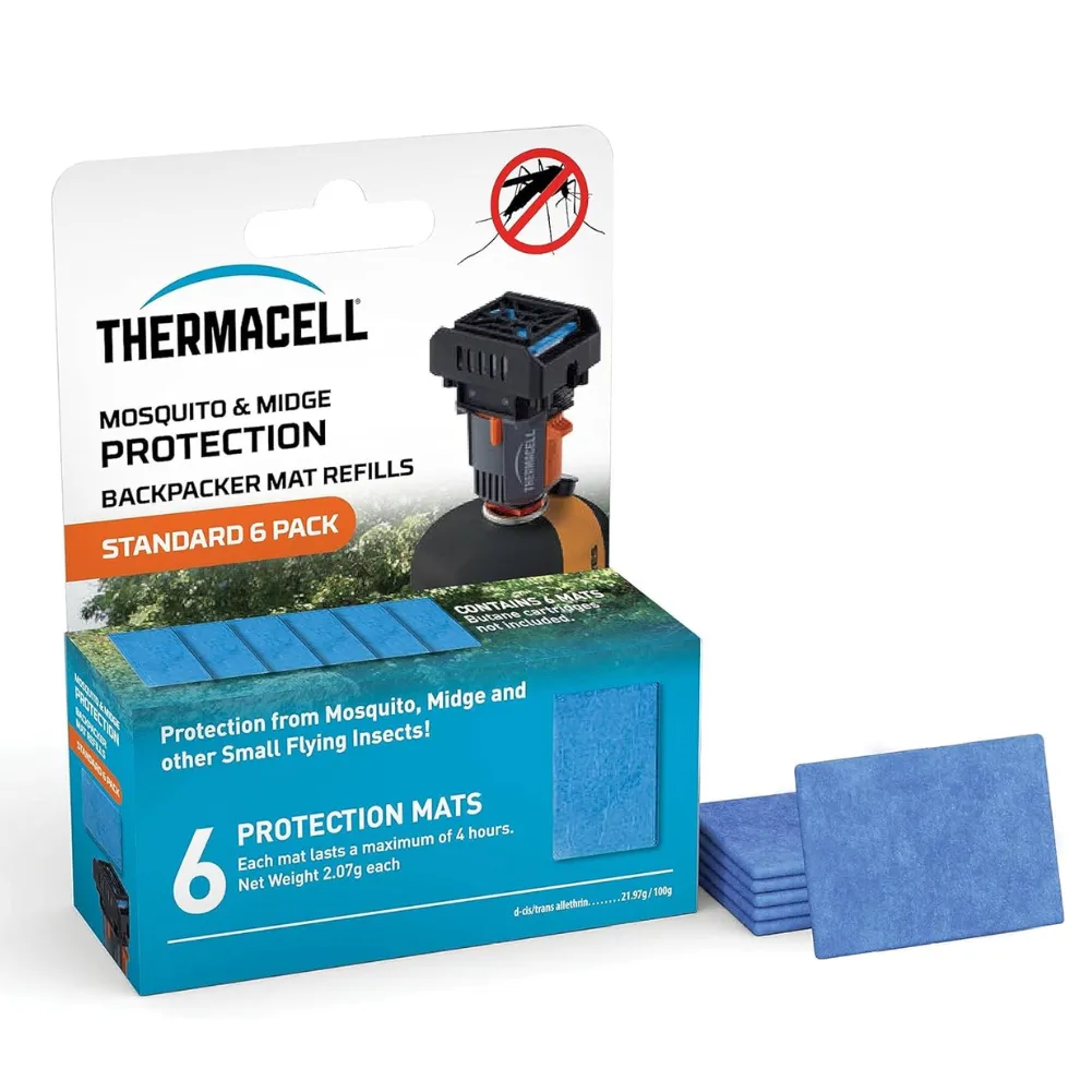 Thermacell Backpacker Standard Mosquito & Midge Repellent Mat Refill Pack (6 Pack)