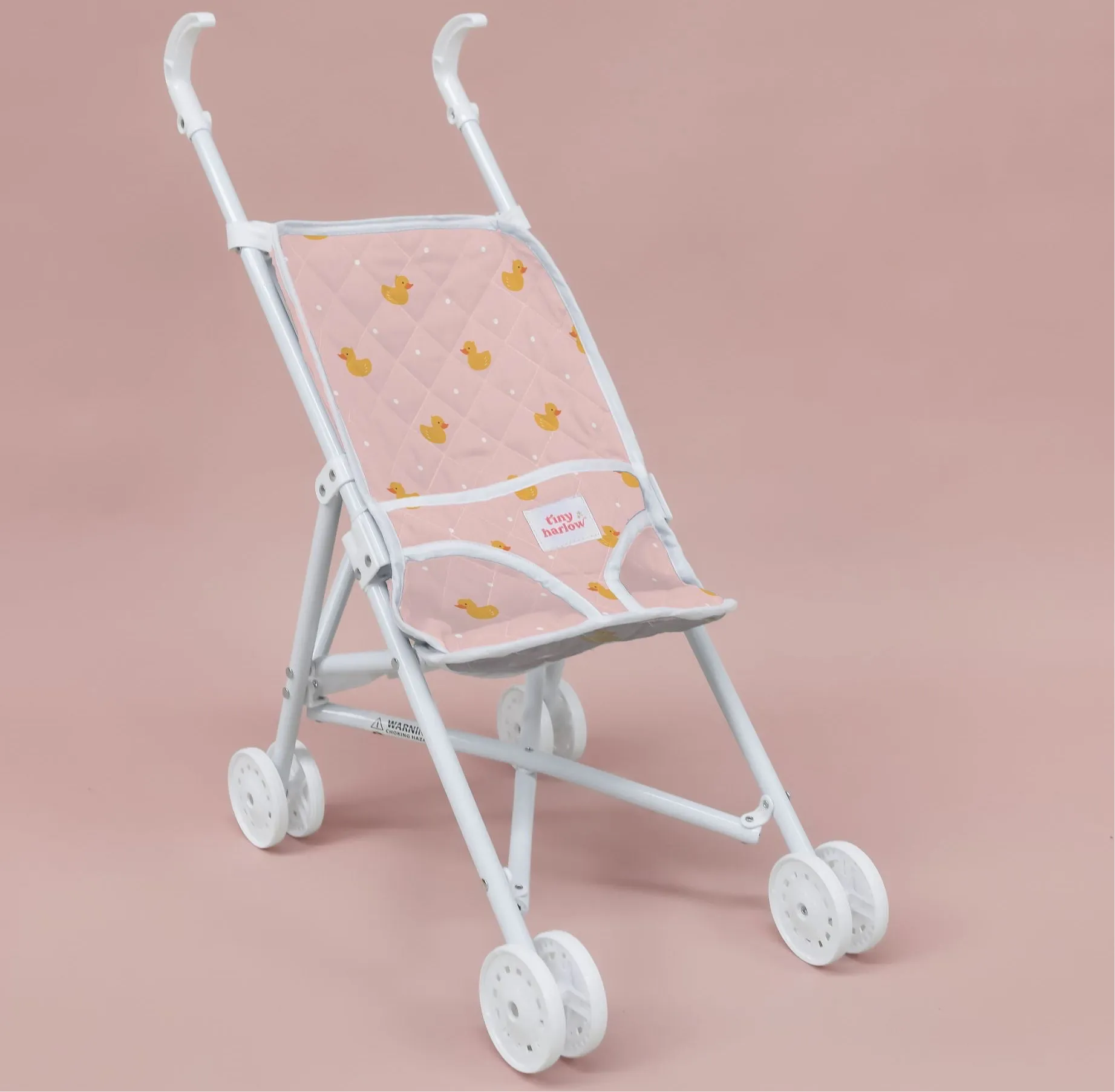 Tiny Harlow Folding Dolls Stroller - Pink Ducky