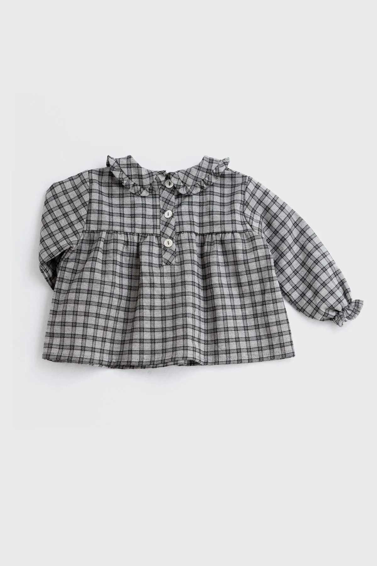 Tocoto Vintage Baby Girls Checkered Shirt