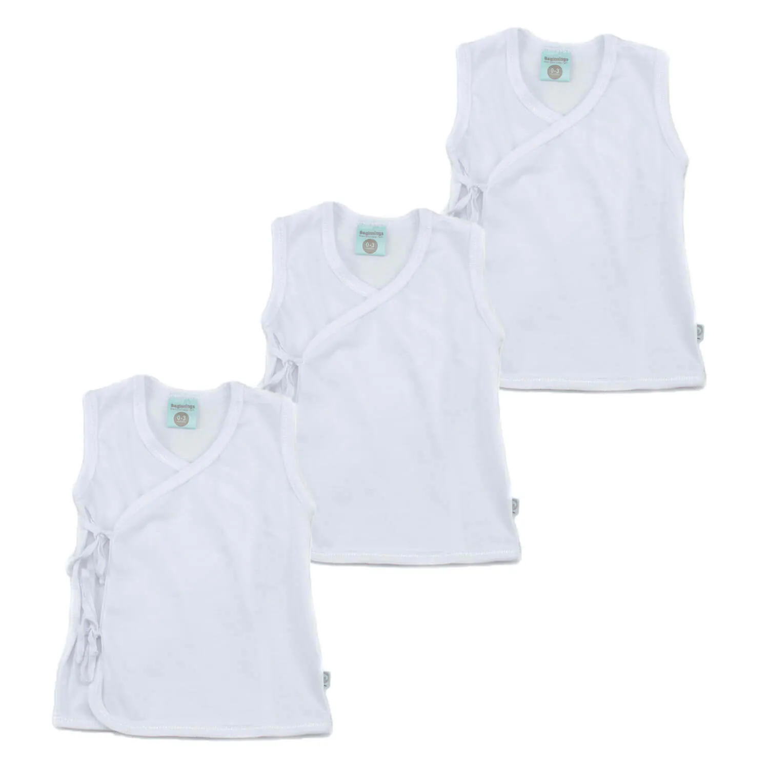 (Unisex) Tieside Sleeveless Pack (3pcs)