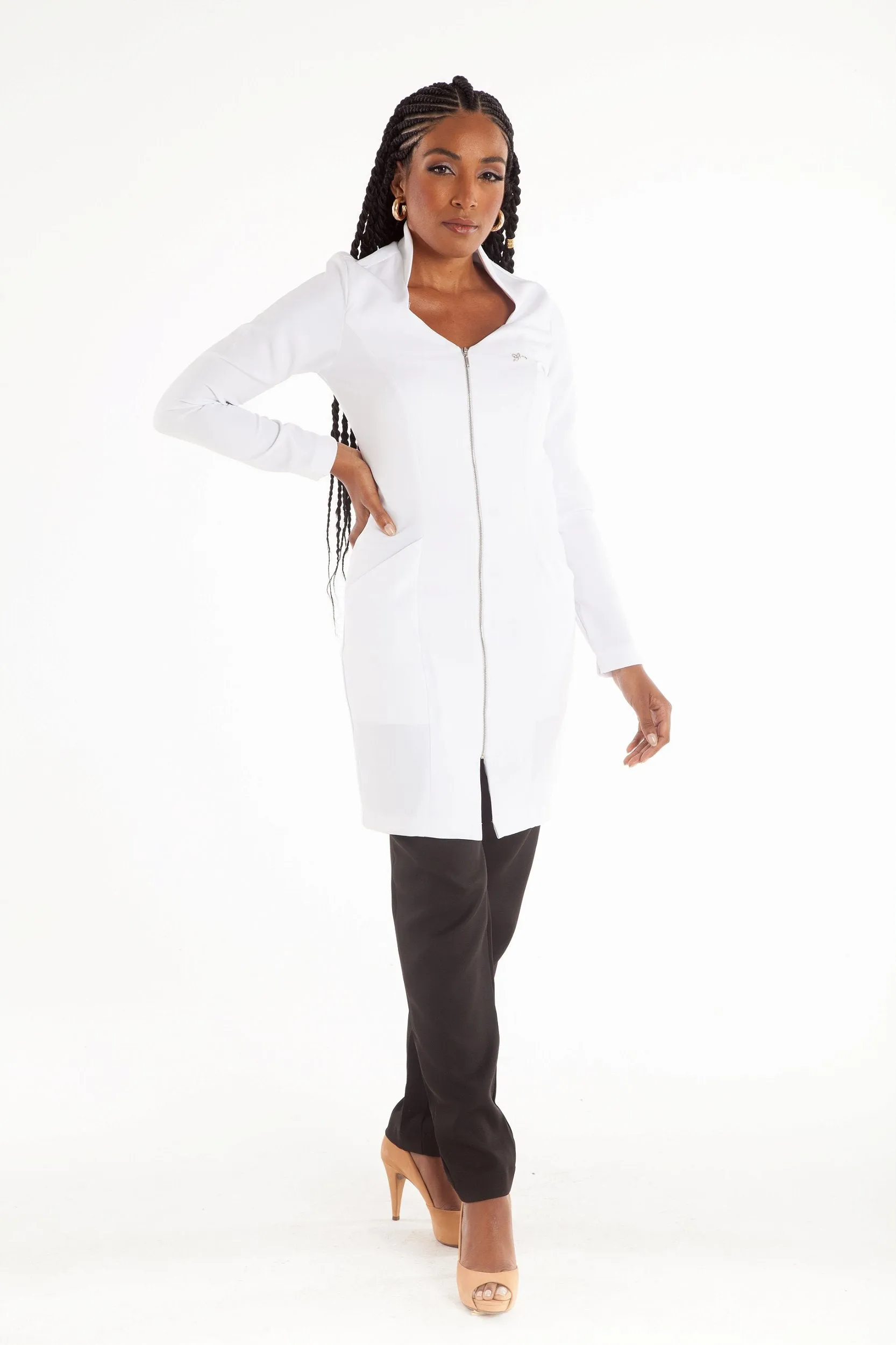 Women's Lab Coat Long Sleeve Julie White